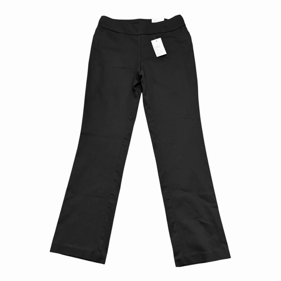 NWT Women's Croft & Barrow Black Effortless Stretch Bootcut Pants Size 8 - Picture 2 of 14